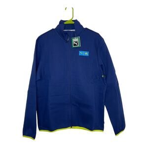 Puma Cloud 9 New Overpowered Full-Zip Elektro Blue Jacket Size Medium